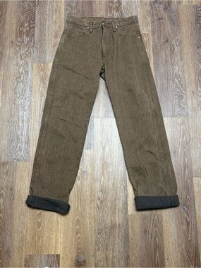 Wrangler Men's Corduroy Pants in Olive Brown